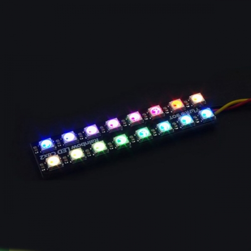 2x8 네오픽셀 RGB LED 매트릭스 -WS2812 (2x8 Neopixel RGB LED Matrix -WS2812)