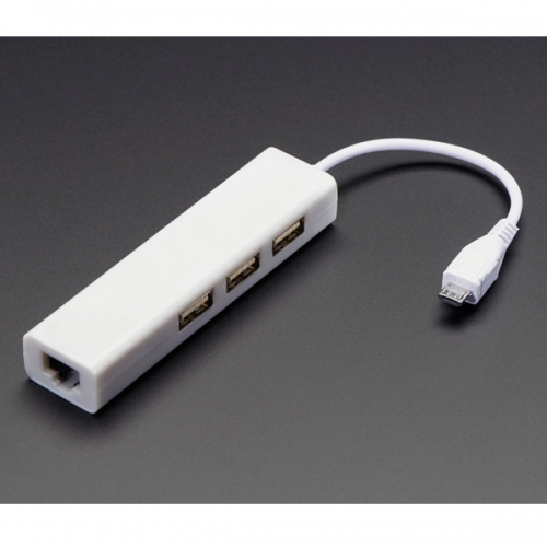 이더넷 허브 및 USB 허브 -USB C (Ethernet Hub and USB Hub w/ Micro USB C Connector)