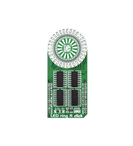 32 빨강 LED 링 모듈 -SPI 인터페이스 제어 (Led ring R click)