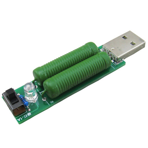 USB 미니 방전 부하 저항 -2A/1A 스위치 선택 (USB Mini Discharge Load Resistor - 2A or 1A With Switch Selection)