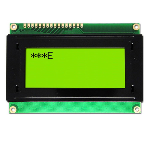 16x4 문자 LCD 모듈 -파랑바탕 검정글씨, 5V, HD44780호환 (16x4 Character LCD Module -Black on Green, 5V, HD44780 compatible)