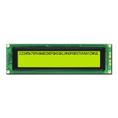 40x4 문자 LCD 모듈 -연초록바탕 검정글씨, 5V, HD44780호환 (40x4 Character LCD Module - Black on Green, 5V, HD44780 compatible)