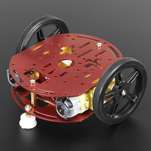 미니 원형 로봇 샤시 키트 -2륜, DC 모터 포함 (Mini Round Robot Chassis Kit - 2WD with DC Motors)