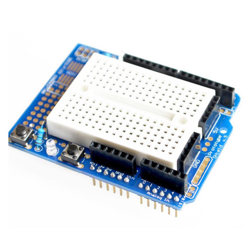 아두이노 프로토 쉴드 및 미니 브레드보드 (Arduino Proto Shield with Mini Breadboard)