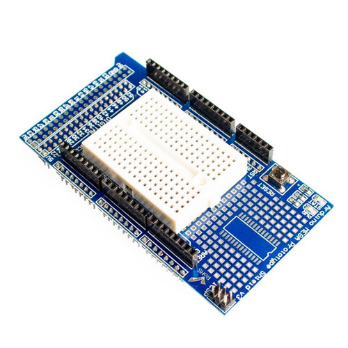 아두이노 메가 프로토 쉴드 및 미니 브레드보드 (Arduino Mega Proto Shield with Mini Breadboard)