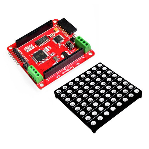 8x8 RGB LED 도트 매트릭스 디스플레이 및 드라이버 보드 (8x8 RGB LED Dot Matrix Display &amp; Driver Board)