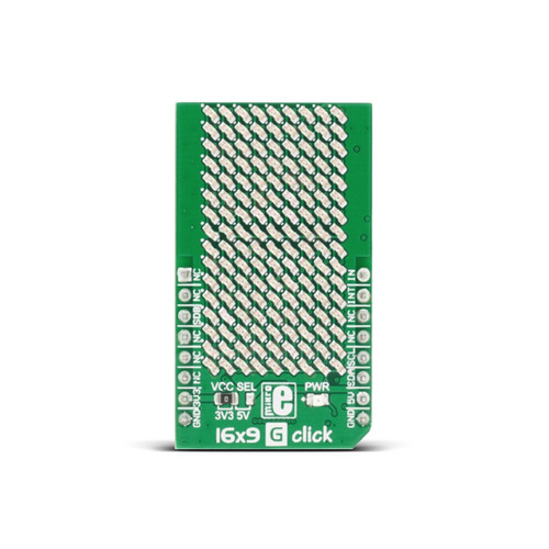 16x9 초록색 LED 매트릭스 모듈 -IS31FL3731 (16x9 G click)