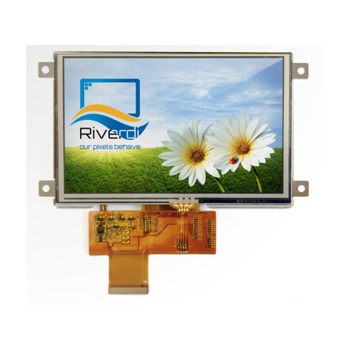 리버디 표준 5인치 TFT 디스플레이 -감압식 터치, 마운트, RGB 인터페이스 (Standard 5 inch TFT display with Resistive Touch, Mount Frame, RGB Interface -RVT50AQTFWR00)
