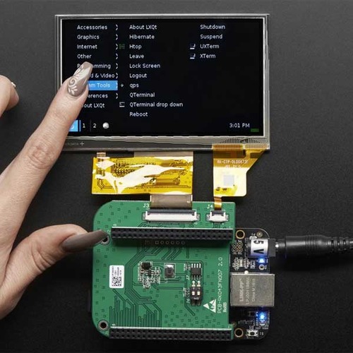 4.3인치 정전식 터치 디스플레이 -비글본용 (4.3 inch LCD Capacitive Touchscreen Display Cape for BeagleBone)