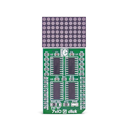 7x10 초록 LED 매트릭스 모듈 (7x10 G click)