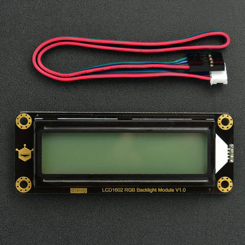 I2C 16x2 아두이노 RGB LCD 디스플레이 (Gravity: I2C 16x2 Arduino LCD with RGB Backlight Display)