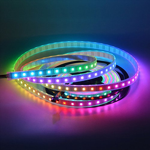 APA102C RGB LED 스트립 -4m, 60 LED, 흰색 PCB, 방수 (APA102C LED Strip -4m, 60 LED/m, White, Waterproof)
