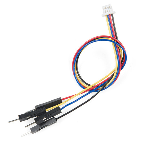 Qwicc 케이블 -브레드보드 점퍼 4핀 (Qwiic Cable - Breadboard Jumper (4-pin))