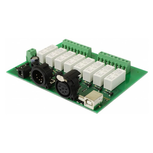 DMX 8채널 릴레이 모듈 -8 릴레이 (DMX-USB-RX-RLY8-8R0D -8 relays)