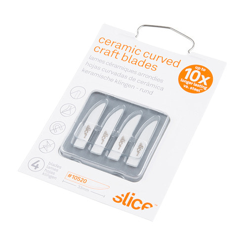 슬라이스 크래프트 커터용 세라믹 곡선 날 -4개 (Slice Ceramic Curved Blades (set of 4))