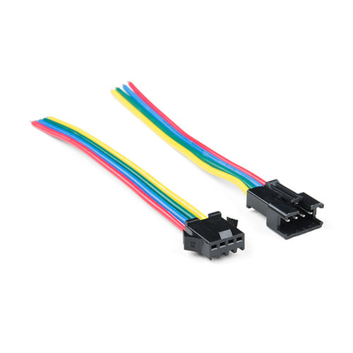 JST-SM 커넥터 와이어 4핀 (LED Strip Pigtail Connector (4-pin))