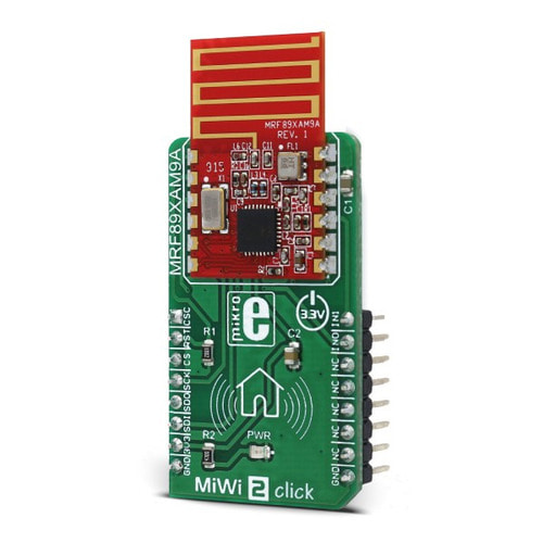 1Ghz 저전력 트랜시버 모듈 -MRF89XAM9A (MiWi 2 click)