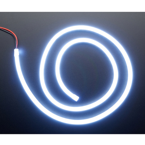 네온 같은 실리콘 LED 스트립 -1 미터, 콜드 화이트 (Flexible Silicone Neon-Like LED Strip - 1 Meter - Cold White)