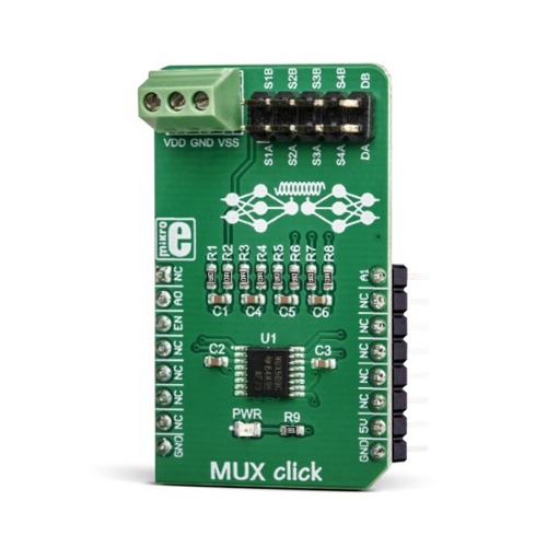 MUX509 멀티플렉스 모듈 - 차동 신호 스위칭 (MUX click)