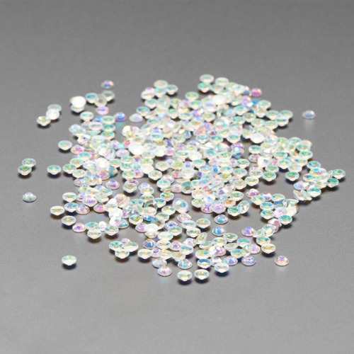 네오픽셀 LED용 레인보우 크리스탈 -무은박, SS16 (No-Foil Flat Back Rainbow Crystals for NeoPixel LEDs - 100 pack - SS16)