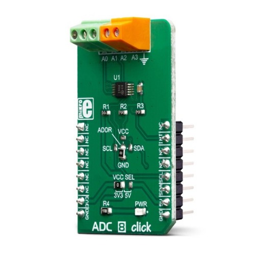 16비트 ADC ADS1115 모듈 - 4채널/2 차동 채널 (ADC 8 CLICK)