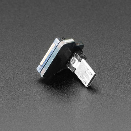DIY USB 케이블 부품 -오른각 Micro B 플러그 다운 (DIY USB Cable Parts - Right Angle Micro B Plug Down)