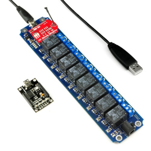 8채널 릴레이 WiFi 무선 원격 제어 키트 (TOSR08 - 8 Channel Smartphone Relay WIFI Remote Control Kit)