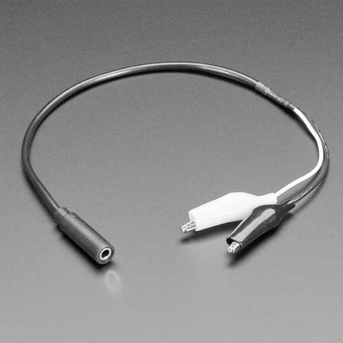3.5mm 모노 오디오 잭 - 악어 클립 케이블 (3.5mm Mono Audio Jack to Alligator Clip Cable)