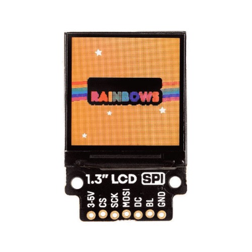 1.3 인치 SPI 컬러 LCD 모듈 -240x240 (1.3 inch SPI Colour LCD (240x240) Breakout -pimoroni)