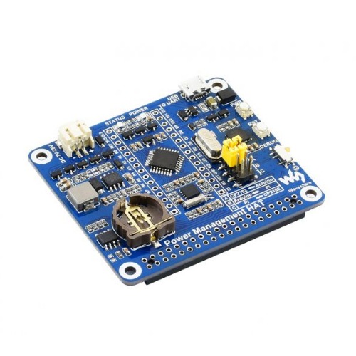 라즈베리용 전원관리 HAT 보드 -아두이노, RTC (Power Management HAT for Raspberry Pi, Embedded Arduino MCU and RTC)