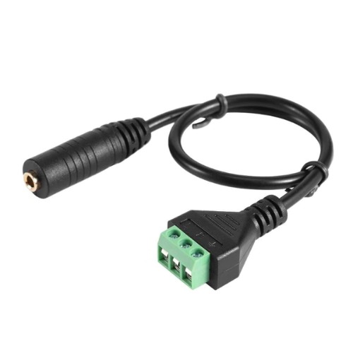 3.5mm TRS 스테레오 오디오 잭 -터미널 블럭 케이블 -3폴 (3.5mm TRS Stereo Audio Jack -Terminal Block Cable - 3 Pole)