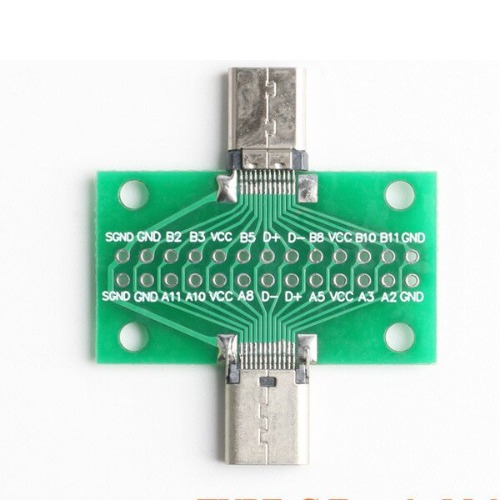 USB 3.1 Type-C 커넥터 브레이크아웃 보드 -Female-Male (USB 3.1 Type-C Connector Breakout -Female-Male)