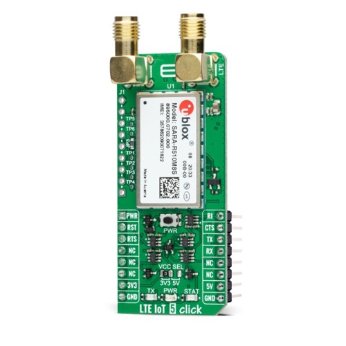 LTE 이동통신 IoT M8 GNSS모듈 -SARA-R510M8S (LTE IOT 5 CLICK)