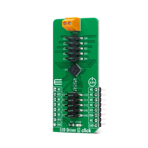 16채널 I2C LED 드라이버 모듈 -TLC59116 (LED DRIVER 9 CLICK)