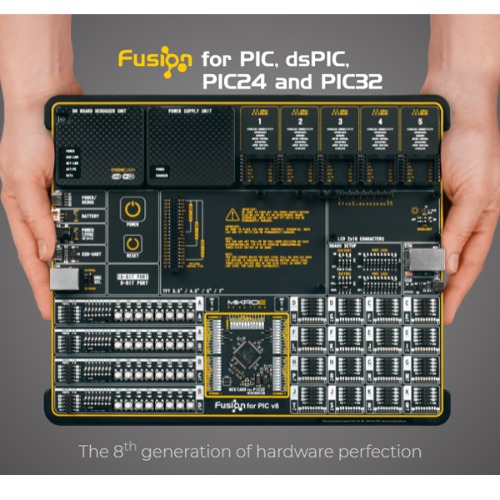 PIC용 퓨전 개발보드 -PIC18F97J94 MCU 카드 (Fusion for PIC v8 + MCU CARD for PIC PIC18F97J94)