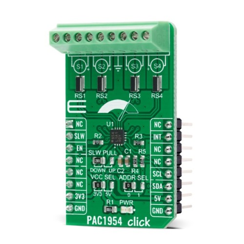 4채널 DC 파워/에너지 모니터링 모듈 -PAC1954 (PAC1954 CLICK)