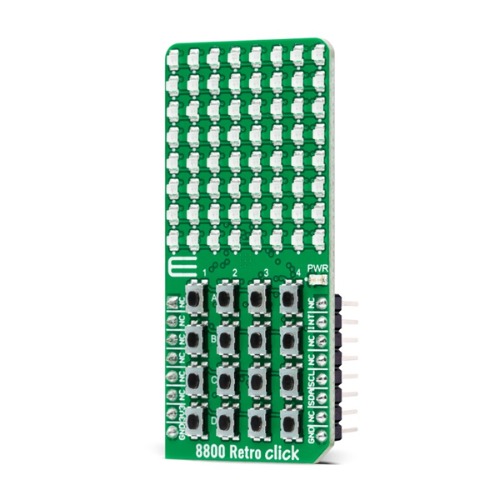 8x8 LED 매트릭스 디스플레이 모듈 -AS1115, 16 Key, I2C (8800 RETRO CLICK)