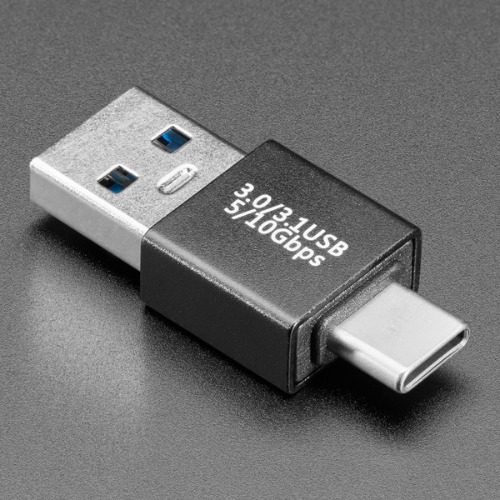 USB-A 커넥터 - USB-C 커넥터 변환 어답터 (USB-A Plug to USB-C Plug Adapter)