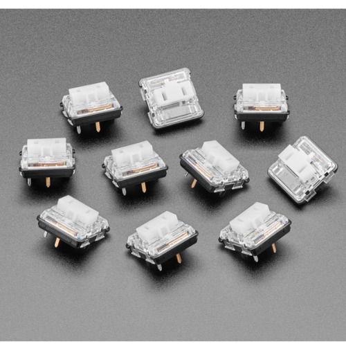 Kailh CHOC 로우 프로파일 빨강 키 스위치 소켓 10개 (Kailh CHOC Low Profile White Clicky Key Switches - 10 Pack)