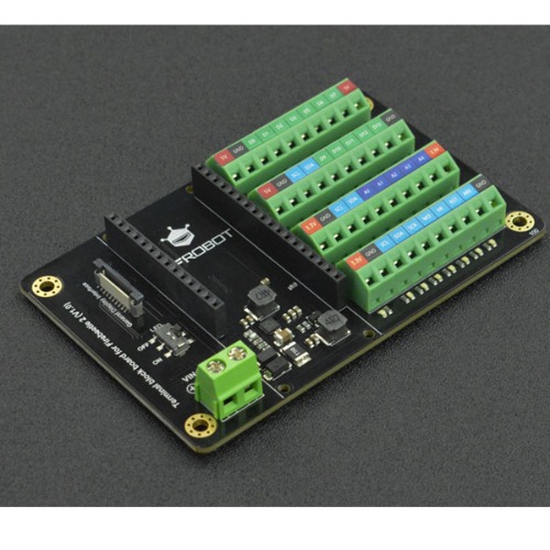 파이어비틀 2 ESP32-E IoT 보드용 터미널블럭 보드 (Terminal Block Board for FireBeetle 2 ESP32-E IoT Microcontroller)