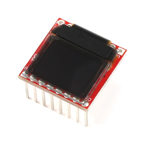 0.66 인치 마이크로 OLED 디스플레이 모듈 -SPI/I2C (SparkFun Micro OLED Breakout (with Headers))
