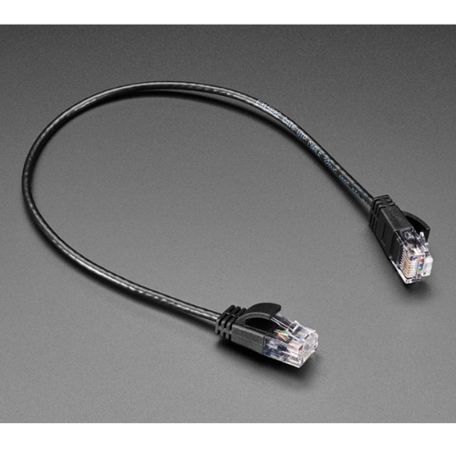 이더넷 LAN UTP CAT6 케이블 -30cm, 3mm 지름 (Skinny Ethernet LAN UTP CAT6 Cable - 3mm diameter - 30cm long)