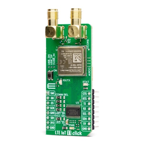 LTE IoT 이동통신 및 GNSS 모듈 -TX62-W, LTE-M, NB-IoT NB1/NB2 (LTE IOT 11 CLICK)