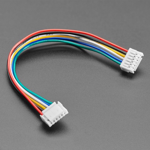 JST GH 1.25mm 피치 6핀 케이블 -100mm (JST GH 1.25mm Pitch 6 Pin Cable - 100mm long)