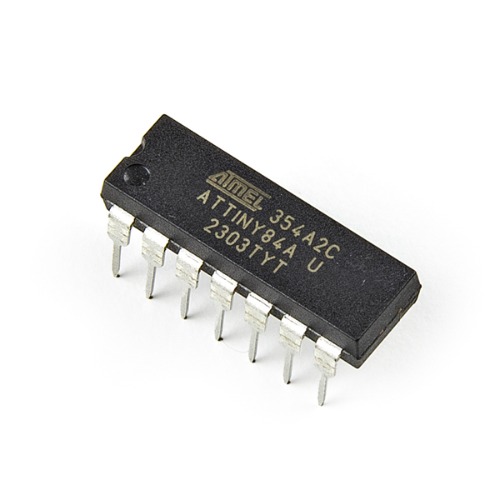 ATTINY84A 마이크로컨트롤러(AVR 14-Pin ATtiny Microcontroller IC- 8-Bit, 20MHz, 8KB (4K x 16) FLASH)