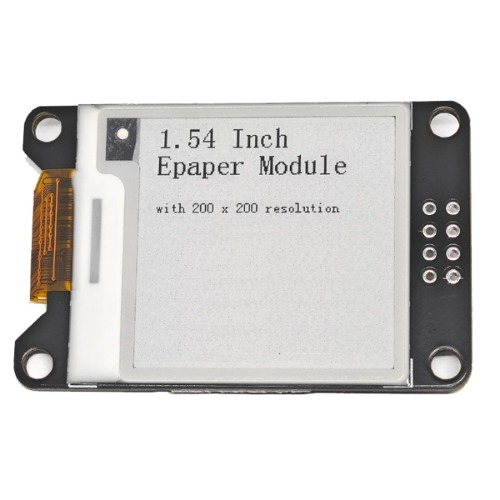 1.54 인치 전자 종이 e-Ink 디스플레이 -SPI, 흰색바탕 검정글씨 (1.54 Inch Epaper e-Ink Display -SPI)