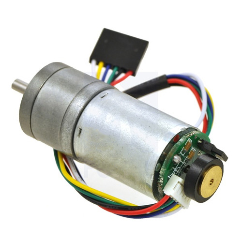 47:1 25D 금속 기어 모터 -하이파워, 48 CPR인코더(47:1 Metal gear motor 25D, 210 RPM 25Dx52L mm HP with 48 CPR encoder - 80 oz-in, stall: 6A)