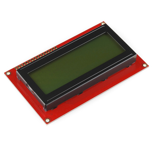 기본형 20x4 문자LCD -초록배경 검정글씨 5V (Sparkfun Basic 20x4 Character LCD - Black on Green 5V)