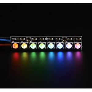 네오픽셀 스틱 8 x 5050 RGBW LED - 흰색 (NeoPixel Stick - 8 x 5050 RGBW LEDs - Natural White - ~4500K)