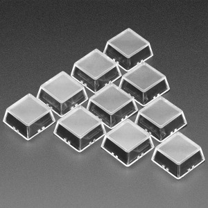 MX 호환 플라스틱 버튼 키 뚜껑 커버 10개 -검정 (Black Relegendable Plastic Keycaps for MX Compatible Switches - 10 pack)